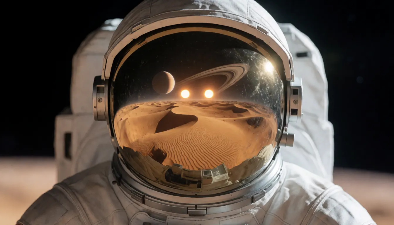 An astronaut, the visor reflecting a planet, made with Krea 2 Turbo