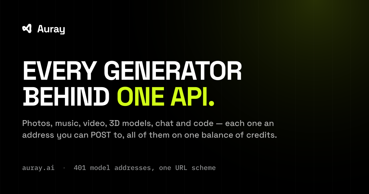 API reference — Auray docs